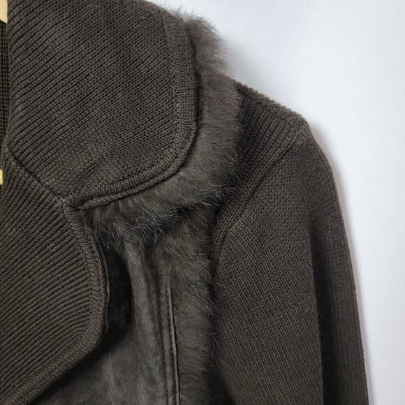 Cynthia Steffe Suede Coat Size M - Suede and Fur Trim - Luxury @ Poshmark Price - Picture 10 of 16